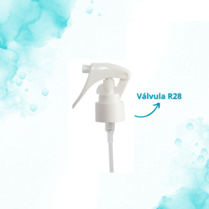 VÁLVULA SPRAY R28 MINI GATILHO BRANCO