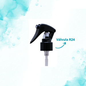 VÁLVULA SPRAY R24 MINI GATILHO PRETO